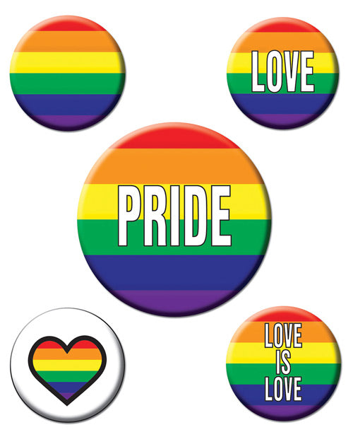 Rainbow Party Buttons