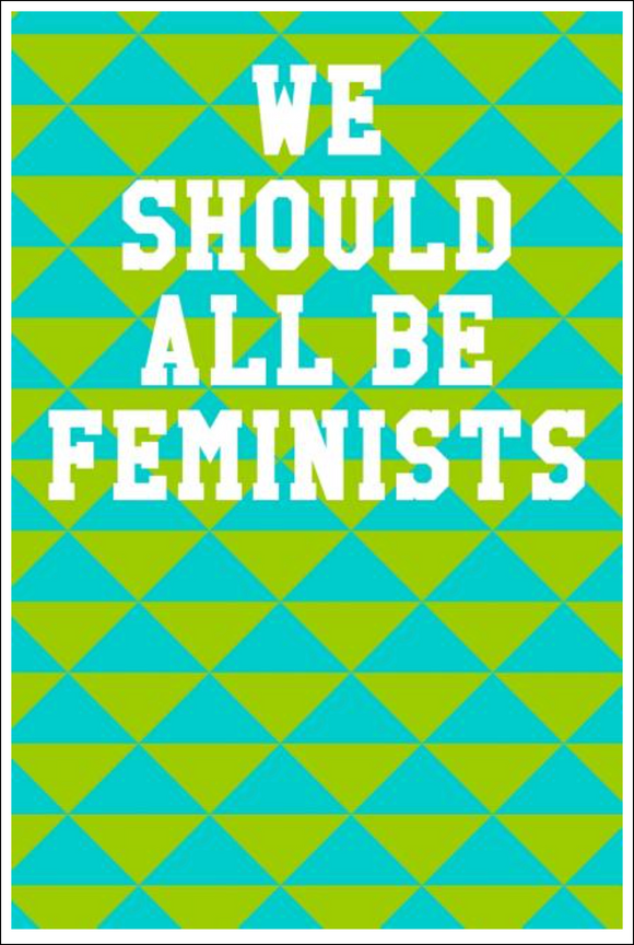 We Should All Be Feminists: College Ruled Notebook - Triangles