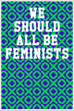 We Should All Be Feminists: Wide Ruled Notebook - XO Patterns