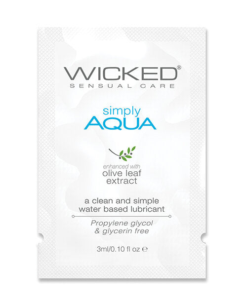 Wicked Sensual Care Simply Aqua Fragrance Free Water Based Lubricant
