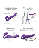 Strap On Me Vibrating Bendable Strapless Strap On