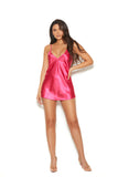 Charmeuse Chemise with Deep V Front