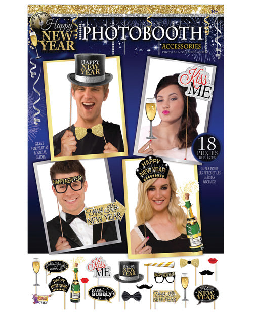 Happy New Year Photo Booth Prop Kit