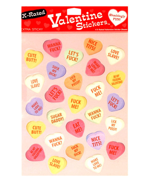 X-Rated Valentine Sticker Sheets