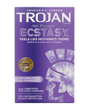 Trojan Her Pleasure Ecstasy Condoms - Box of 10