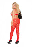 Vivace Lace Bodystocking with Satin Bow Detail