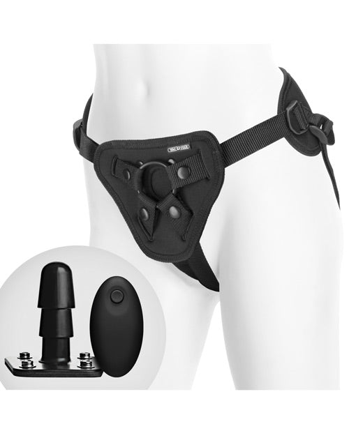 Vac-U-Lock Supreme Harness & Vibrating Plug