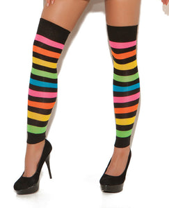 Neon Stripes Leg Warmers