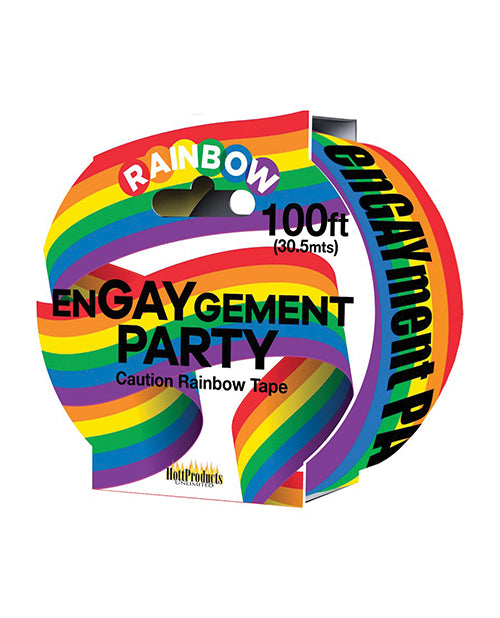 Engaygement Rainbow Caution Style Party Tape
