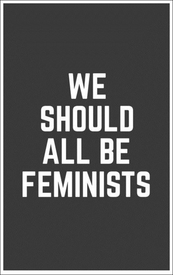 We Should All Be Feminists: Lined Notebook