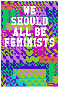 We Should All Be Feminists: Guitar Tab Notebook - Collage Pattern