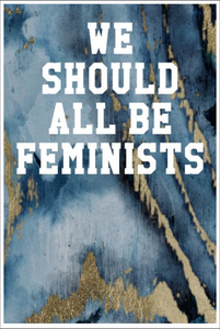 We Should All Be Feminists: College Ruled Notebook - Marble Patterns