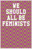We Should All Be Feminists: College Ruled Notebook - Chevron Patterns