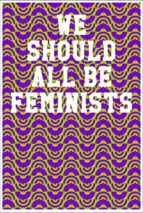 We Should All Be Feminists: College Ruled Notebook - Hemisphere Patterns