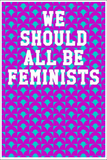We Should All Be Feminists: College Ruled Notebook - Hemisphere Patterns