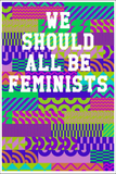 We Should All Be Feminists: College Ruled Notebook - Collage Pattern