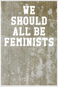 We Should All Be Feminists: Wide Ruled Notebook - Marble Patterns