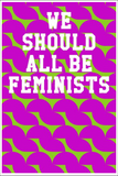 We Should All Be Feminists: Wide Ruled Notebook - Semi-Circle Patterns