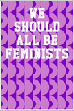 We Should All Be Feminists: Wide Ruled Notebook - Semi-Circle Patterns