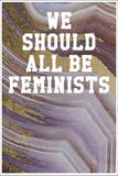 We Should All Be Feminists: Guitar Tab Notebook - Marble Patterns