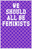 We Should All Be Feminists: Ukulele Tab Notebook - Semi-Circle Patterns