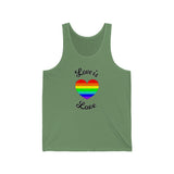 Love is Love Rainbow Unisex Jersey Tank